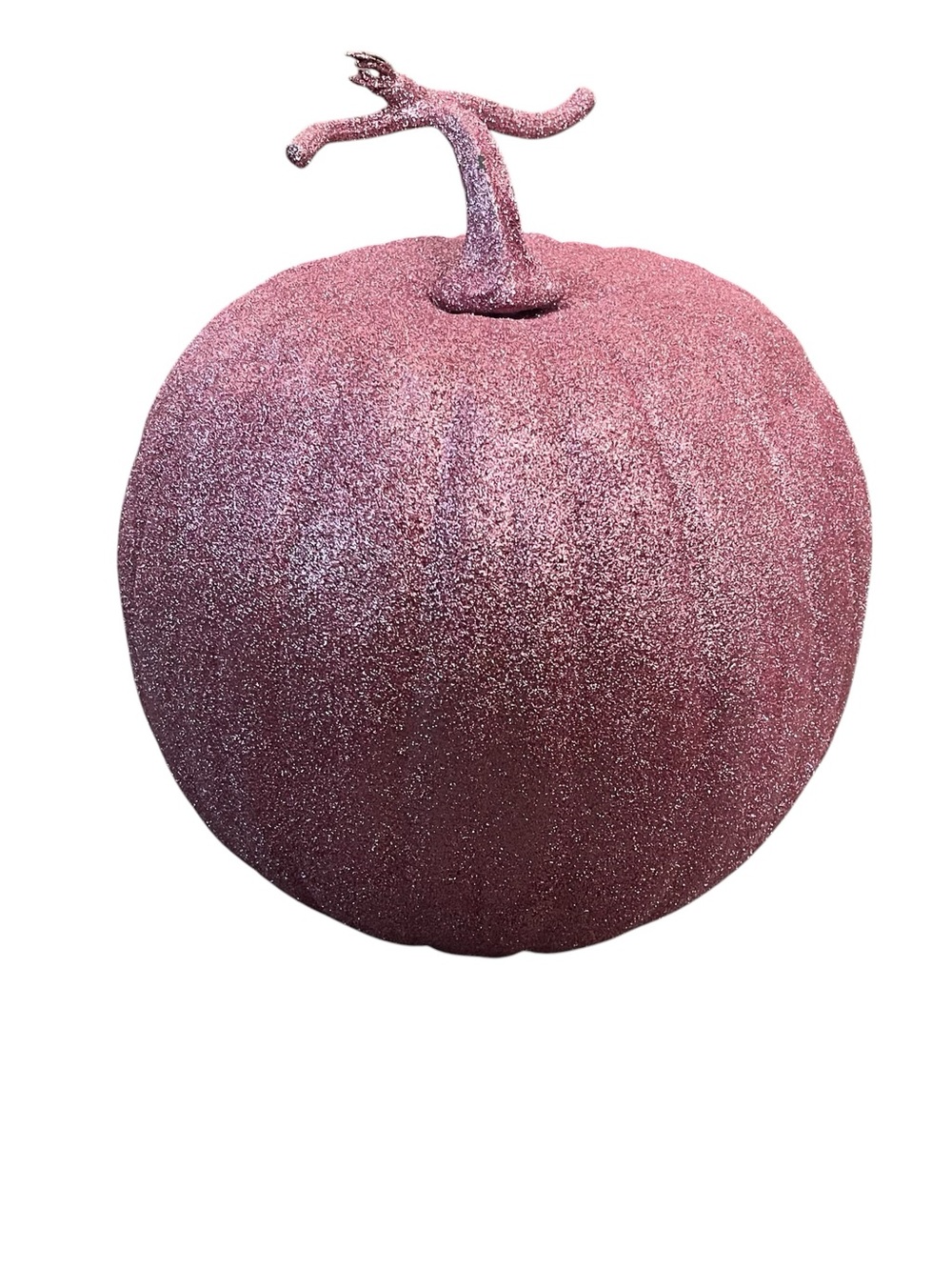 New! Glitter Pink Decorative Pumpkin - Home Holiday Accent